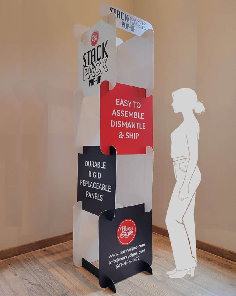 Stack&Pack Pop-up display phone shoot